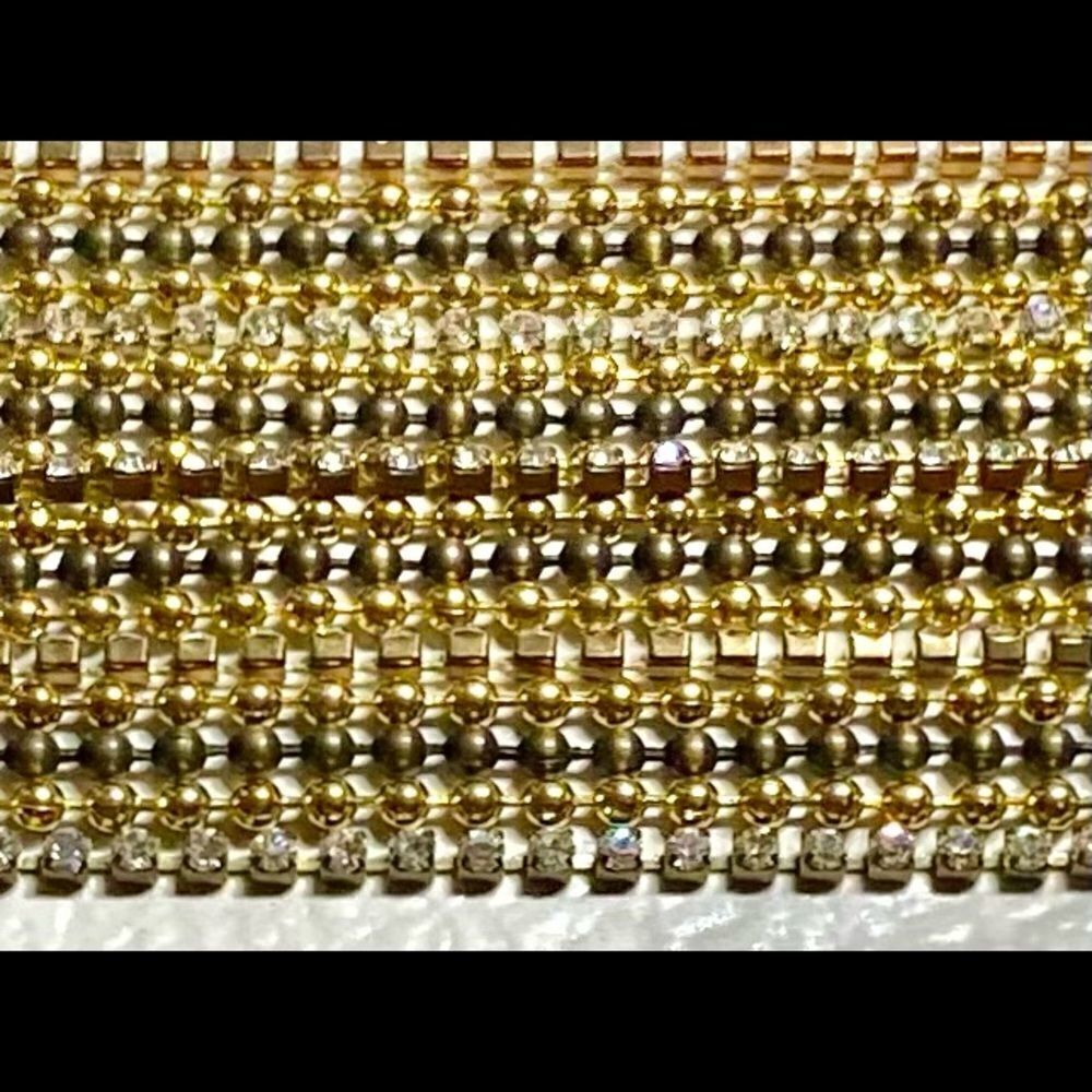 Multi strand rhinestone bracelet - Picture 4 of 4